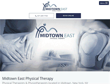 Tablet Screenshot of midtowneastphysicaltherapy.com